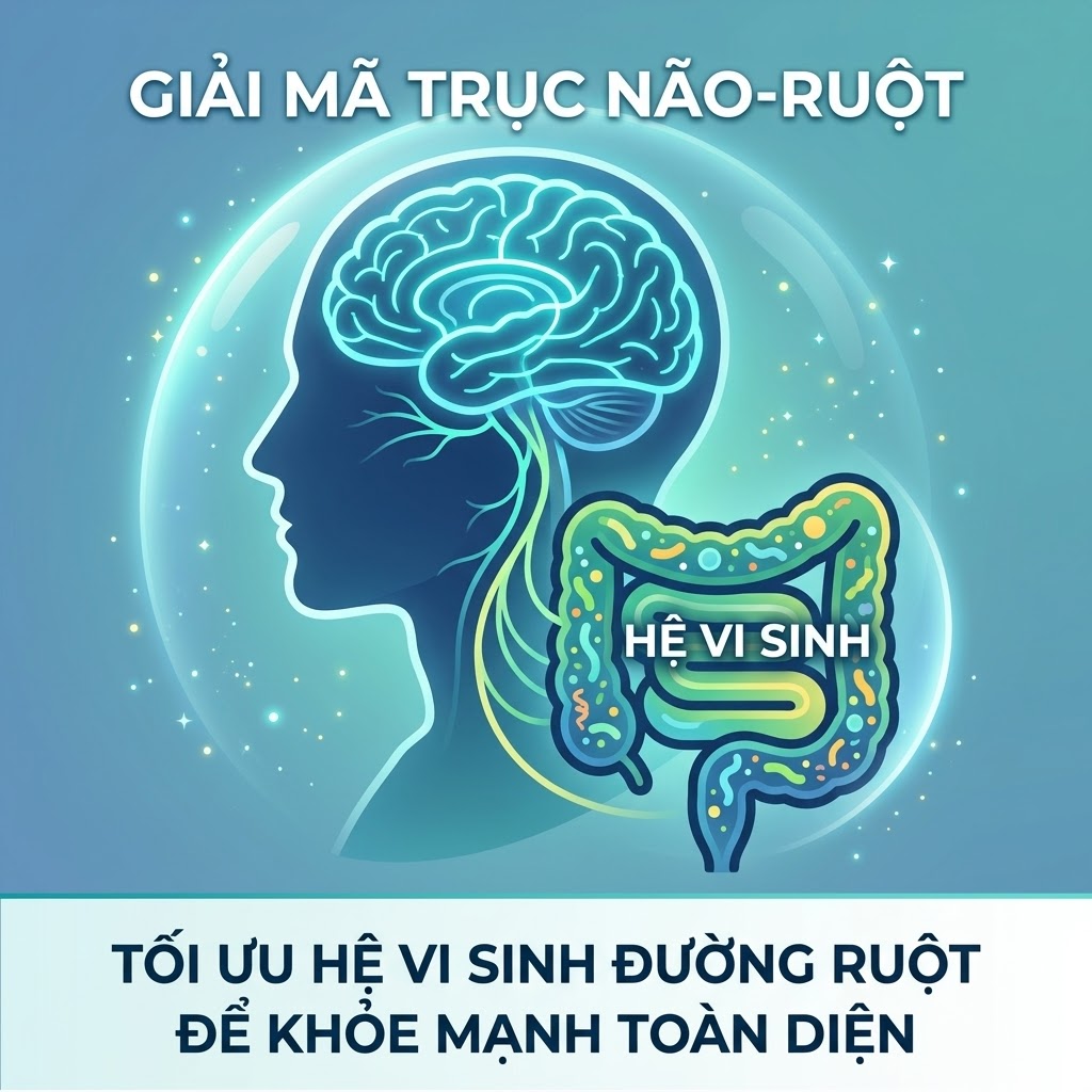 Giải Mã Trục Não-Ruột: Tối Ưu Hệ Vi Sinh Đường Ruột Để Khỏe Mạnh Toàn Diện